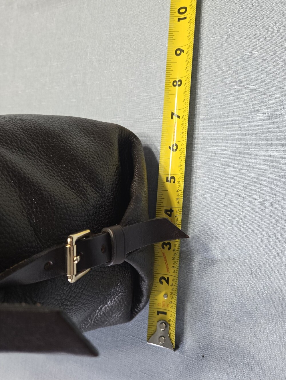 Dooney & Bourke Florentine Leather Hobo Shoulder Bag – Dark Brown Pebbled - Picture 5 of 17